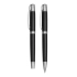 Pen set MANZONI, black, silver