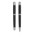 Pen set MANZONI, black, silver