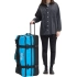 Чемодан на колесиках для путешествий BoGi XL, черный, синий Чемодан на колесиках для путешествий BoGi XL, черный, синий