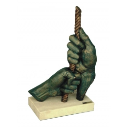 Sculpture of Strong and hard hands