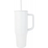 Термокружка Brady объемом 900 мл с силиконовой соломинкой, белая Термокружка Brady объемом 900 мл с силиконовой соломинкой, белая