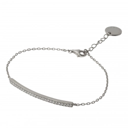 Серебряный браслет Courbe