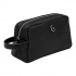 Button Black Toiletry Bag