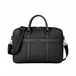 Document Bag Interlace Black