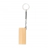 Bamboo keyring with phone stand, beige