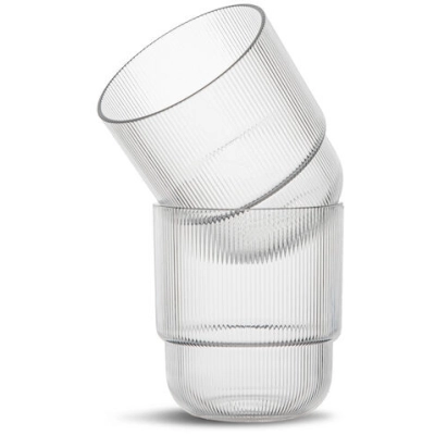 
                                            BILLI GLASSES, 2 PIECES, TRANSPARENT
                                            