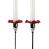 VIVA CANDLE HOLDERS, 2 PCS., BURGUNDY