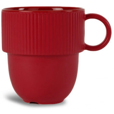 
                                                INKA CUP WITH HANDLE, BURGUNDY
                                                