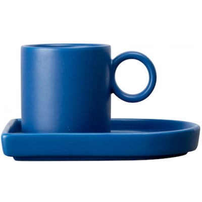 
                                            ESPRESSO CUP AND PLATE NIKI BLUE
                                            