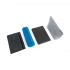 MISHIMA. A5 notebook with semi-hard cover in recycled felt (100% rPET) with rings and lined pages