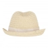 Соломенная шляпа для растений с цветной лентой, белая Соломенная шляпа для растений с цветной лентой, белая