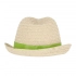Соломенная шляпа для растений с цветной лентой, светло-зеленая Соломенная шляпа для растений с цветной лентой, светло-зеленая
