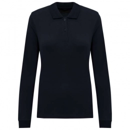 LADIES’ ORGANIC 180 PIQUÉ POLO SHIRT LONG SLEEVES