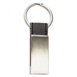 LEATHER IMITATION METAL KEY-RING