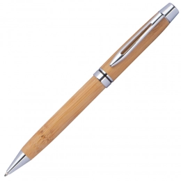 Wooden ballpen with metal applications