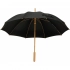 Stick umbrella with bamboo handle