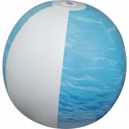 Beach ball in sea look