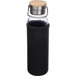 Glass bottle with neoprene sleeve, 600ml