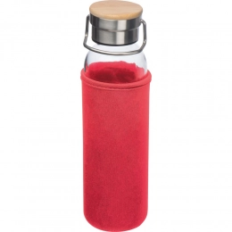 Glass bottle with neoprene sleeve, 600ml