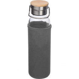 Glass bottle with neoprene sleeve, 600ml