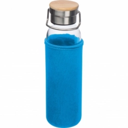 Glass bottle with neoprene sleeve, 600ml