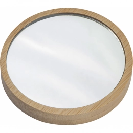 Bamboo makeup mirror