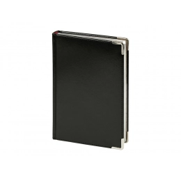 Ежедневник недатированный А5 «Sidney Nebraska» с серебряным срезом и уголками