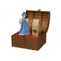 Подарочный набор: кукла фарфоровая, чай 'Малина с мятой'