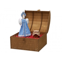 Подарочный набор: кукла фарфоровая, мёд с миксом из орехов