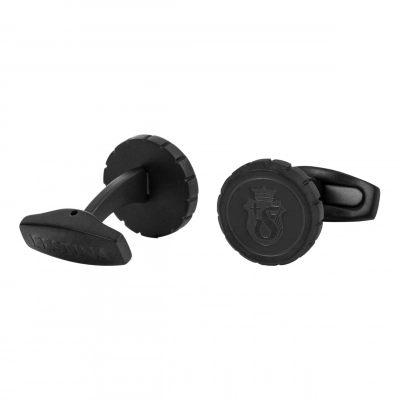 
                                            Chronobike Matt Black Cufflinks
                                            