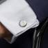 Chronobike Matt Chrome Cufflinks