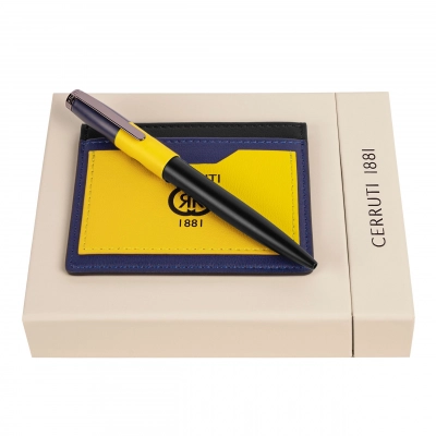 
                                            Set Brick Yellow Black Navy (ballpoint pen & card holder)
                                            