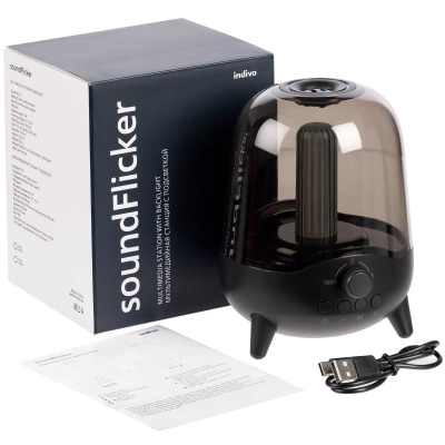 
                                                Беспроводная колонка с подсветкой soundFlicker, черная
                                                