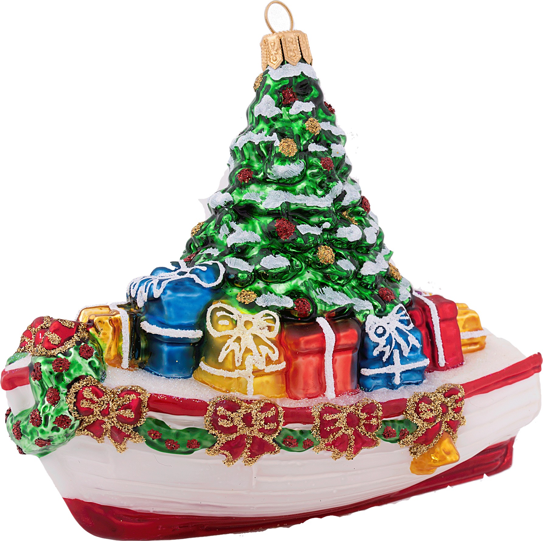 Елочная игрушка Рождественская лодка