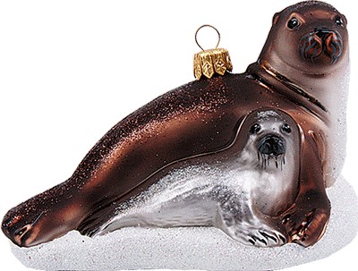 Елочная игрушка Тюлени