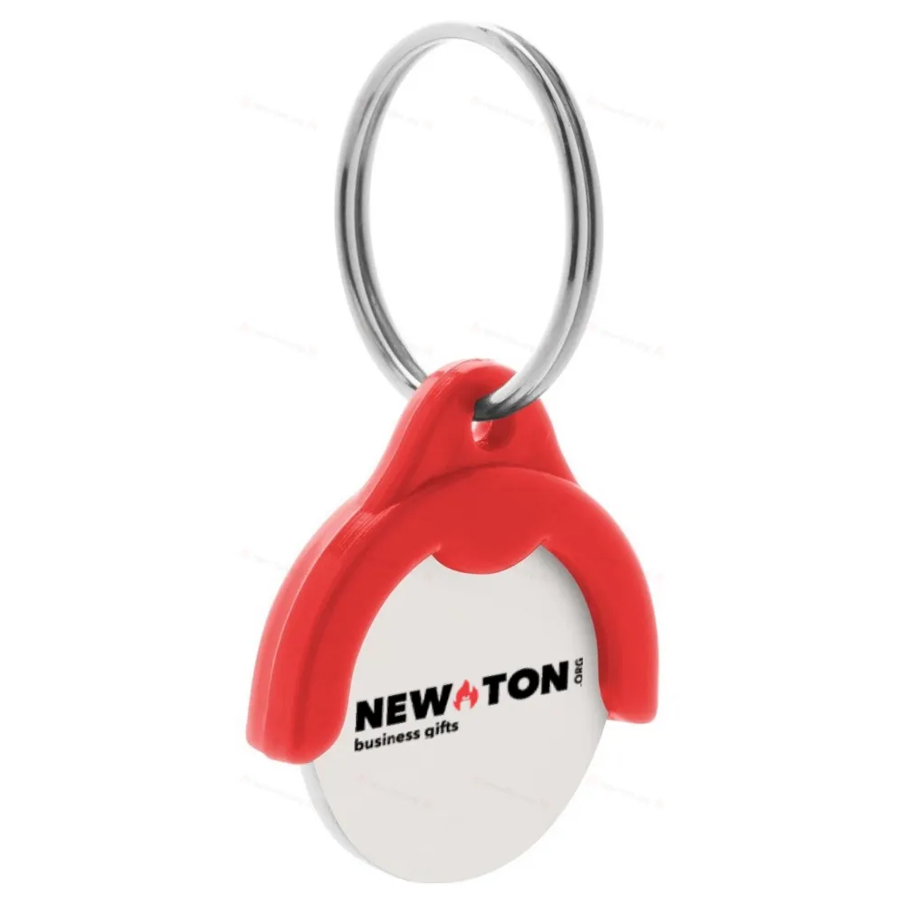 Пластиковый брелок с держателем для монеты