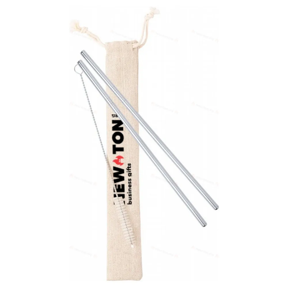 Набор из 2 многоразовых соломинок