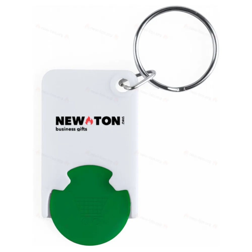 Пластиковый брелок с держателем для монеты