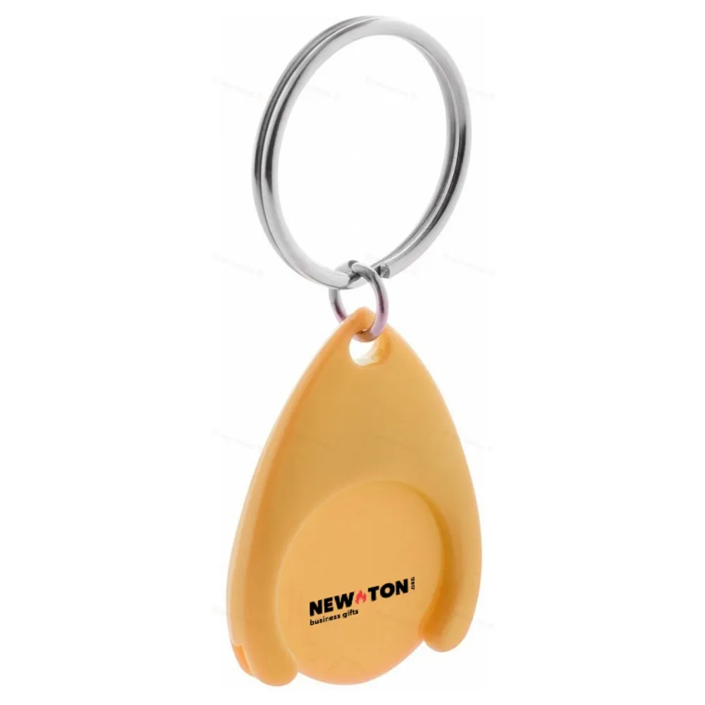 Брелок с монетой для тележки