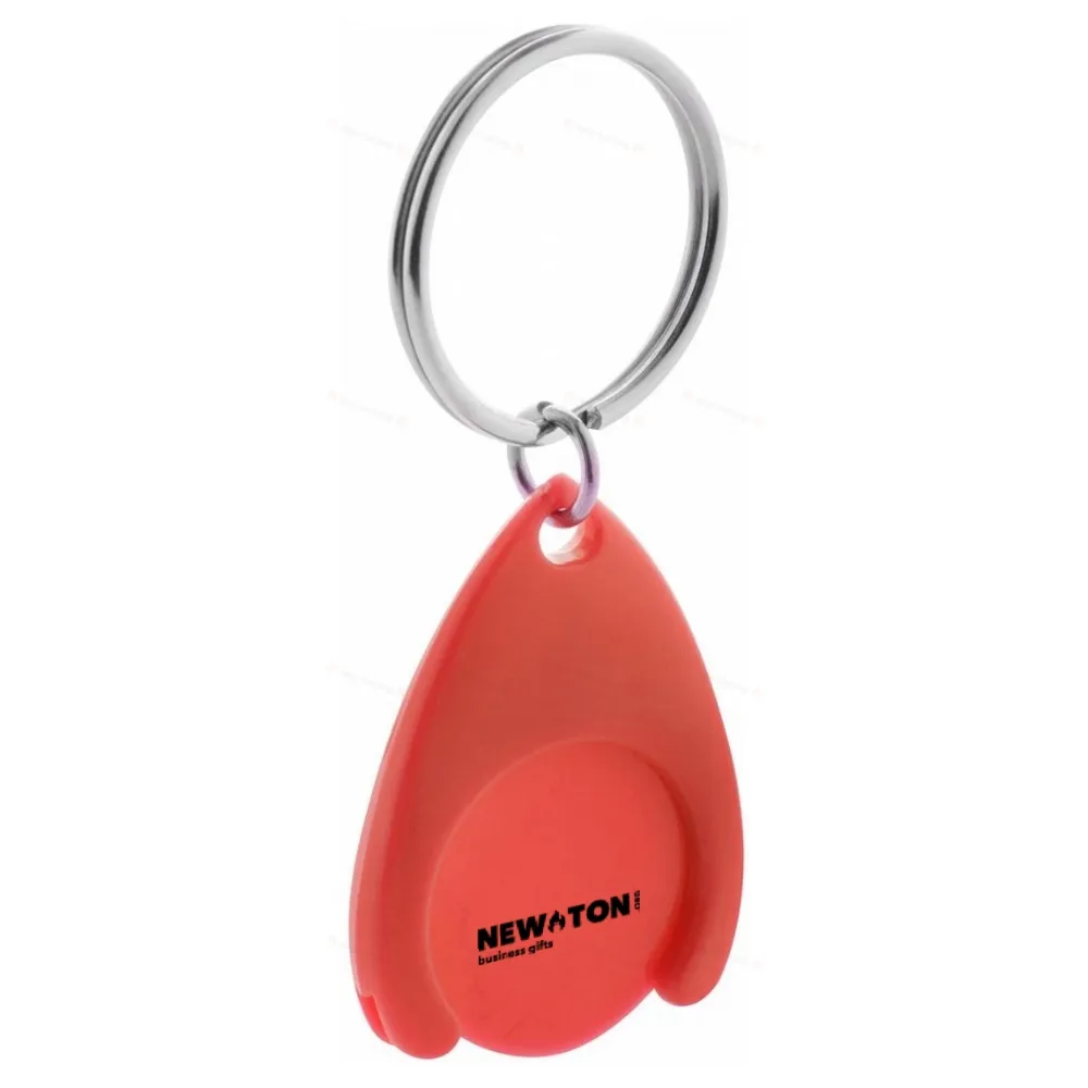 Брелок с монетой для тележки