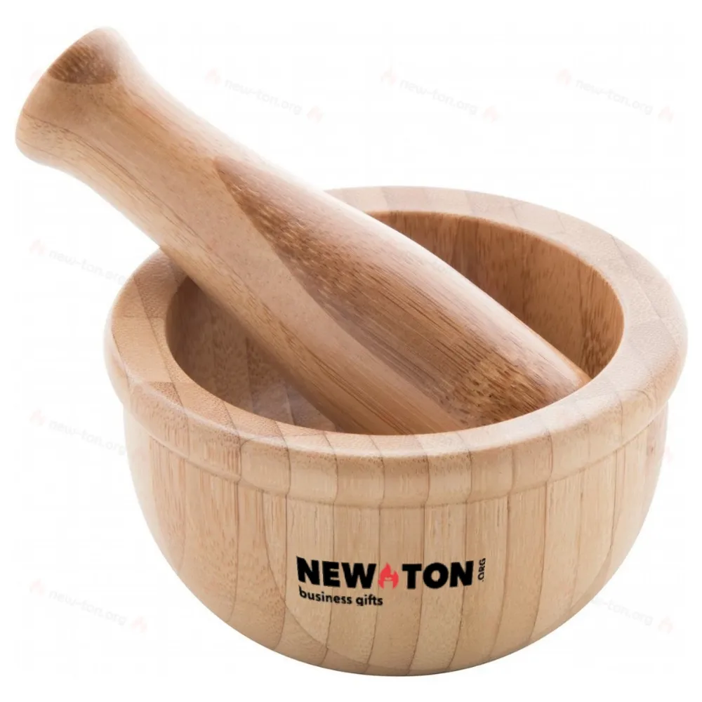 Бамбуковая ступка с пестиком