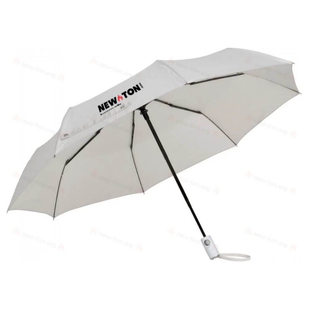 
                                            Automatic windproof pocket umbrella ORIANA, pearl grey
                                            