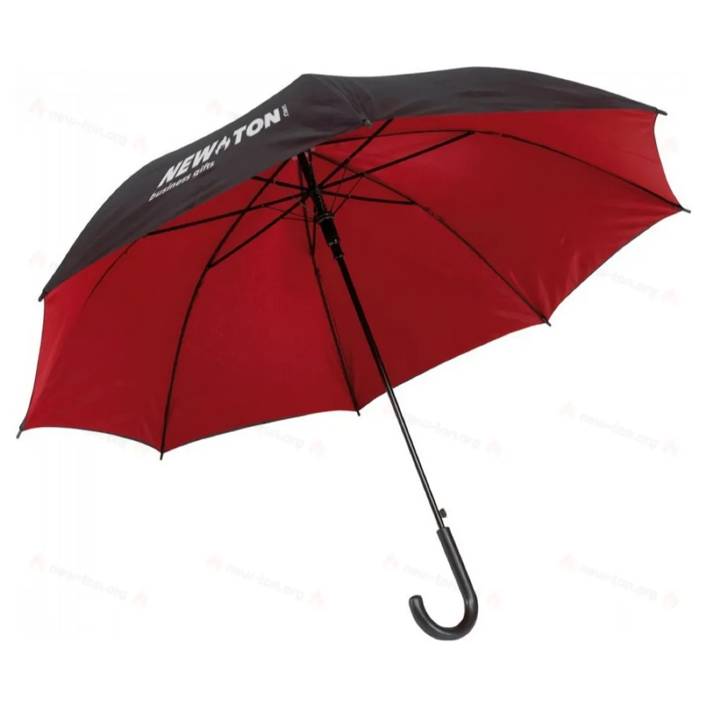 
                                            Automatic stick umbrella DOUBLY, black, red
                                            