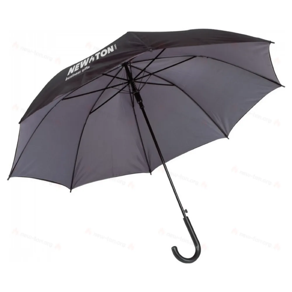 
                                            Automatic stick umbrella DOUBLY, black, grey
                                            