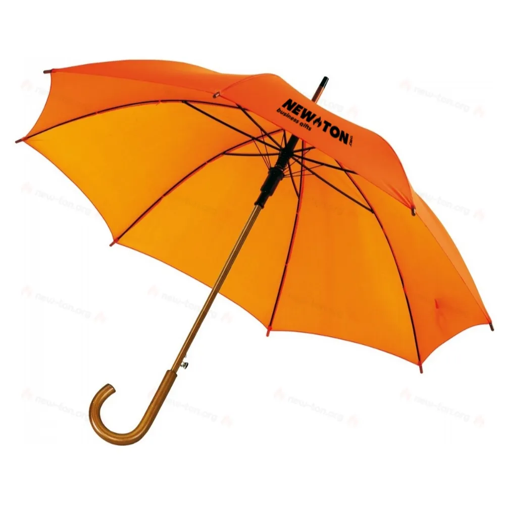
                                            Automatic wooden stick umbrella TANGO, orange
                                            