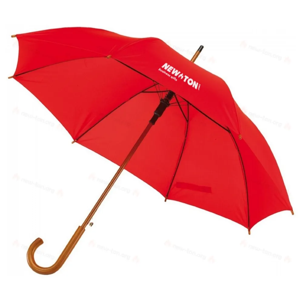 
                                            Automatic wooden stick umbrella TANGO, red
                                            