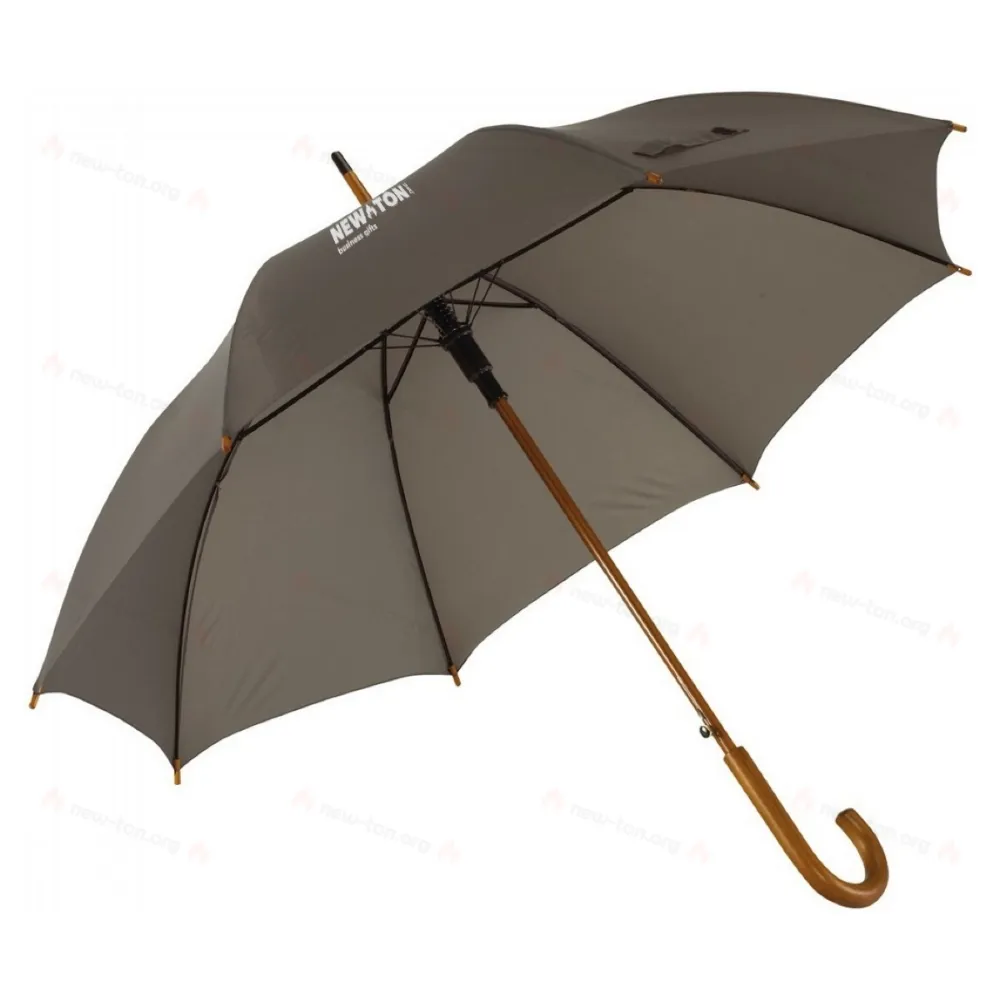 
                                            Automatic wooden stick umbrella TANGO, grey
                                            