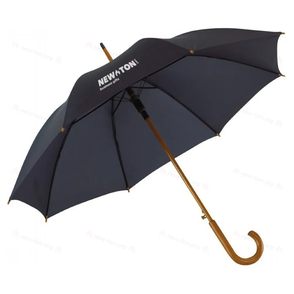 
                                            Automatic wooden stick umbrella BOOGIE, navy blue
                                            