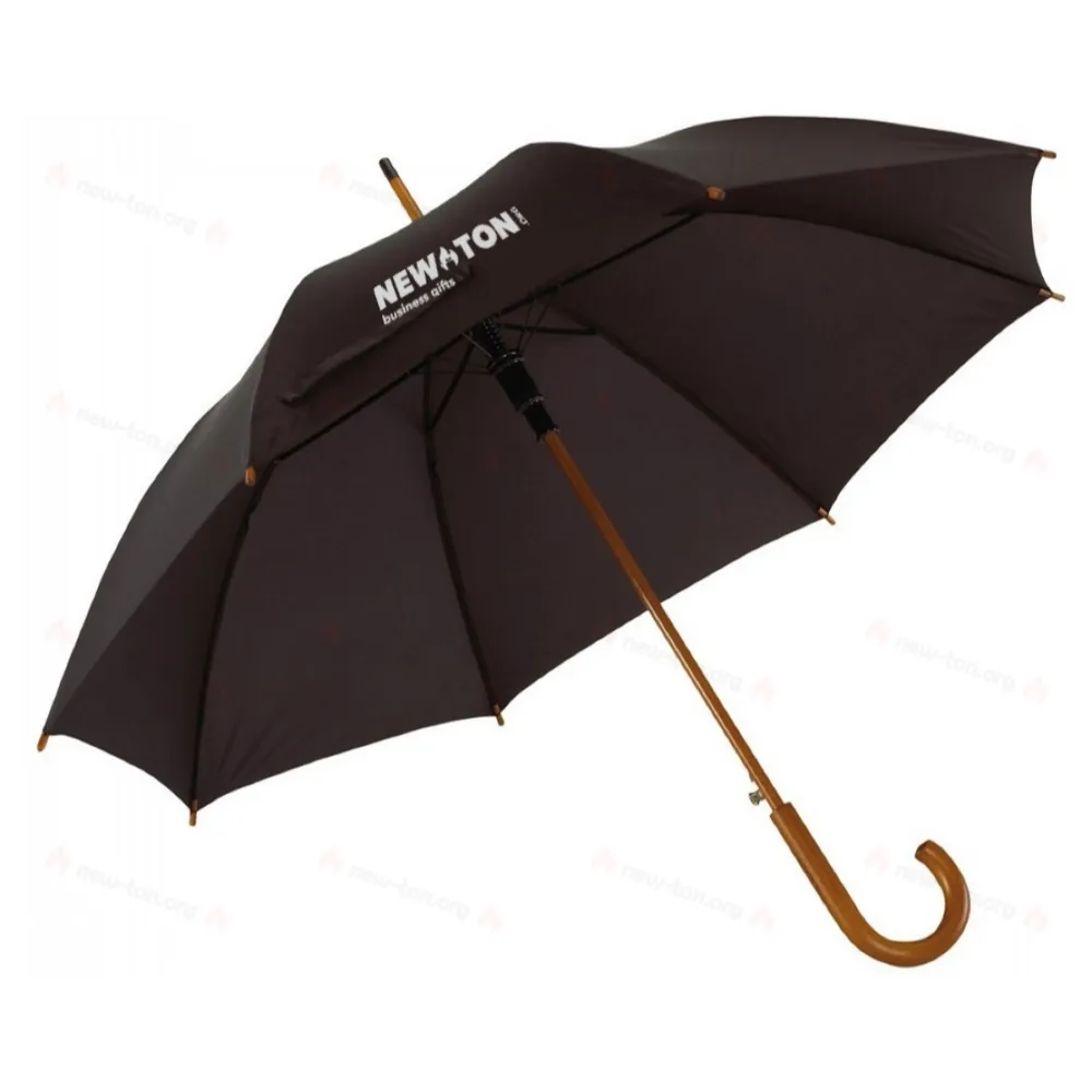 
                                            Automatic wooden stick umbrella BOOGIE, black
                                            