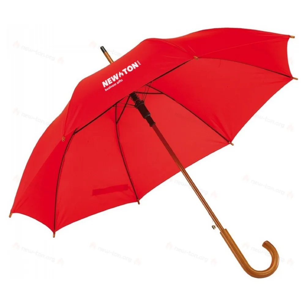 
                                            Automatic wooden stick umbrella BOOGIE, red
                                            